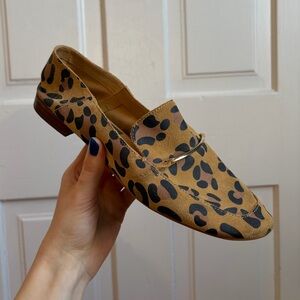 Leopard Print Slip-On Loafer - Tan and Black Women’s Shoe